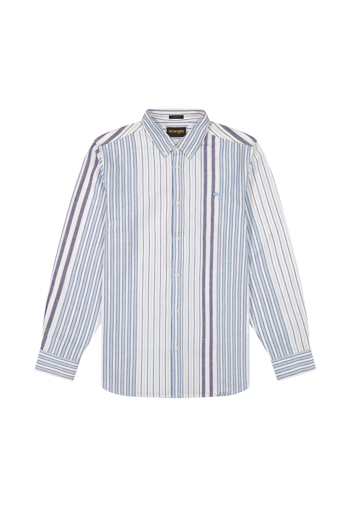 Oxford Shirt in White Blue
