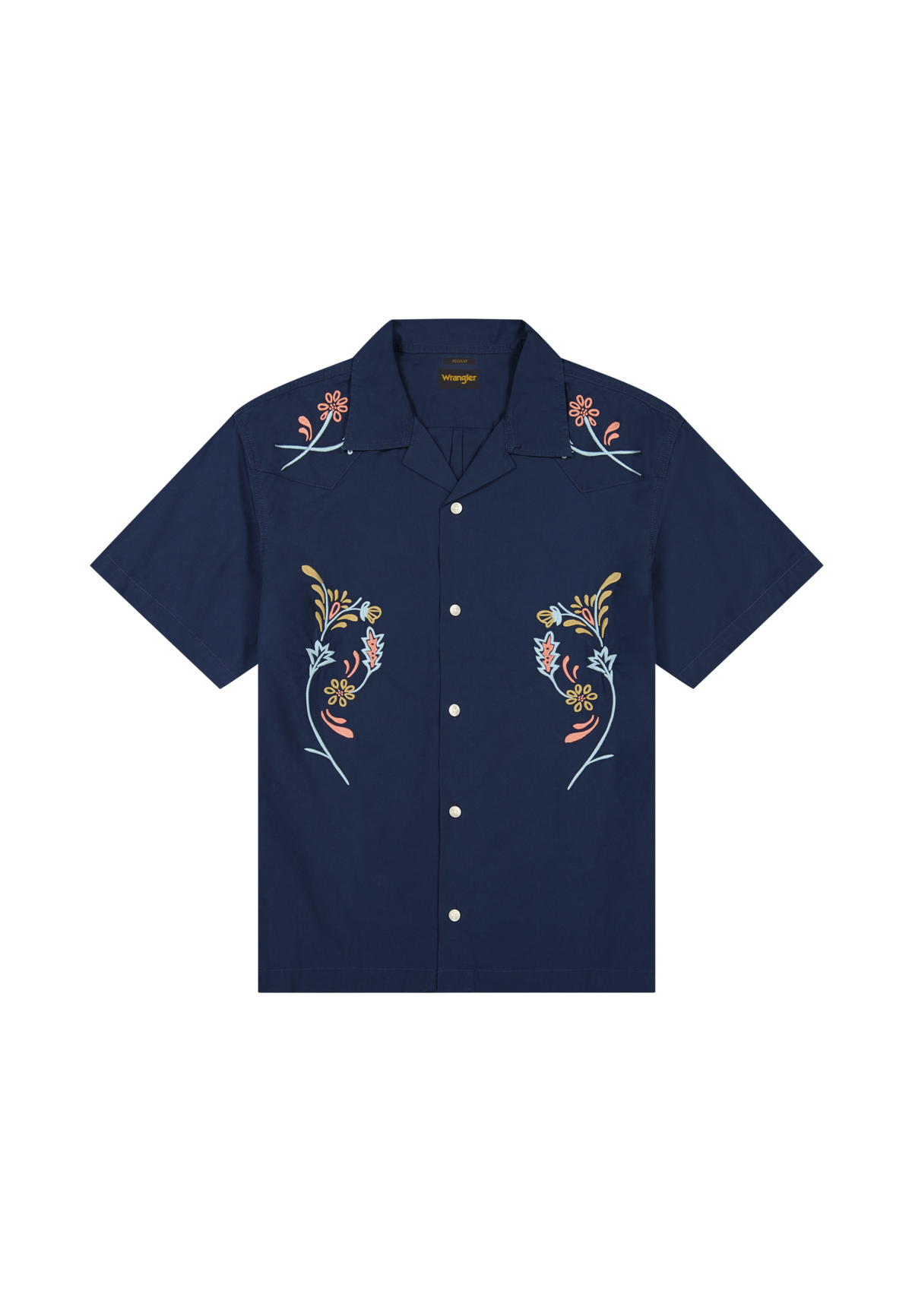 Shortsleeve W Resort Shirt in Navy Floral