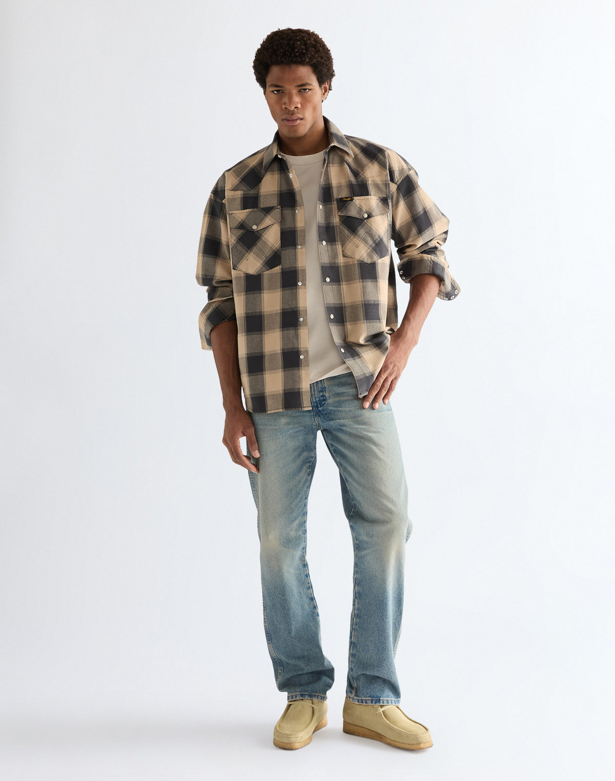 Western Shirt in Curds And Whey