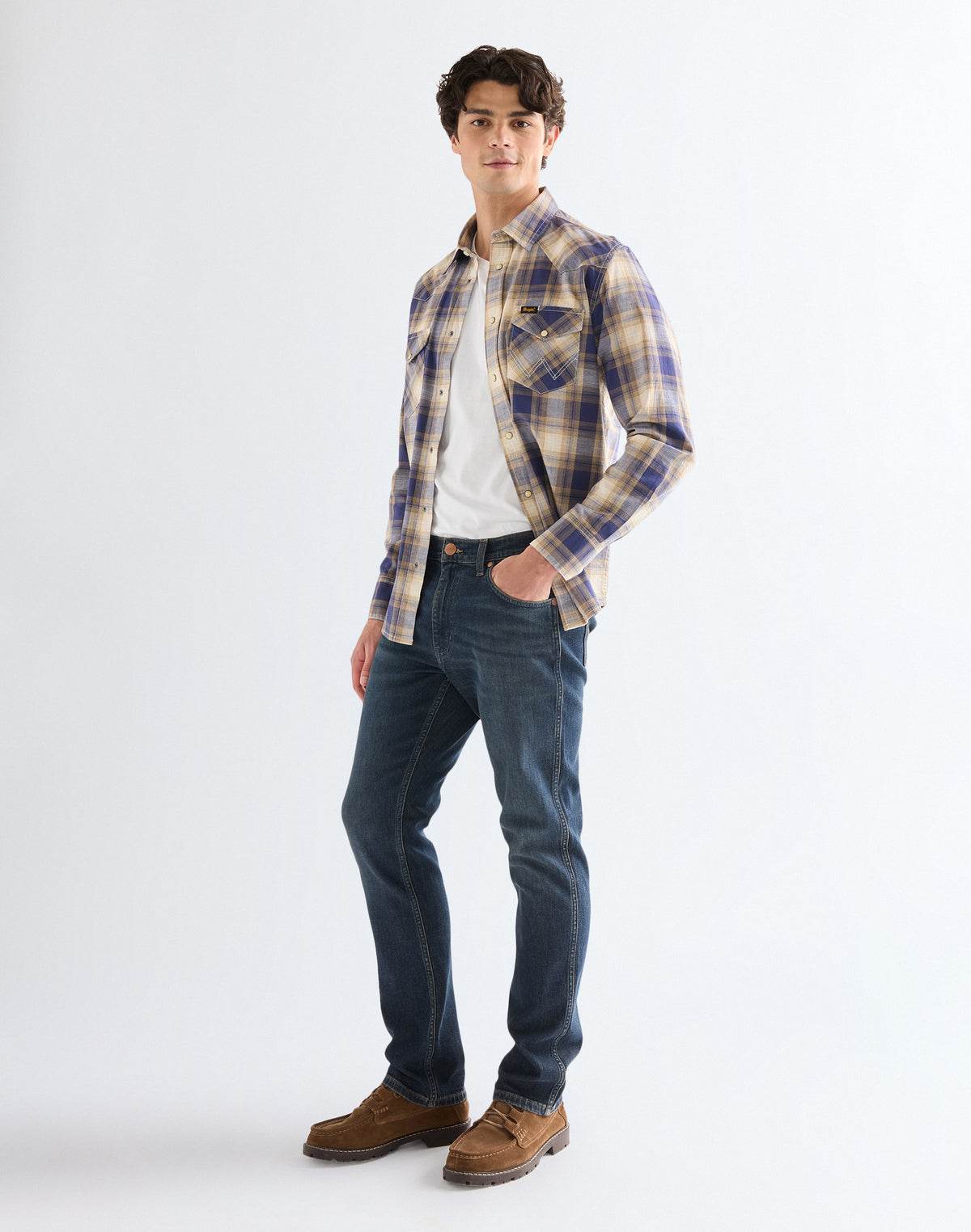 Western Indigo Shirt in Mood Indigo