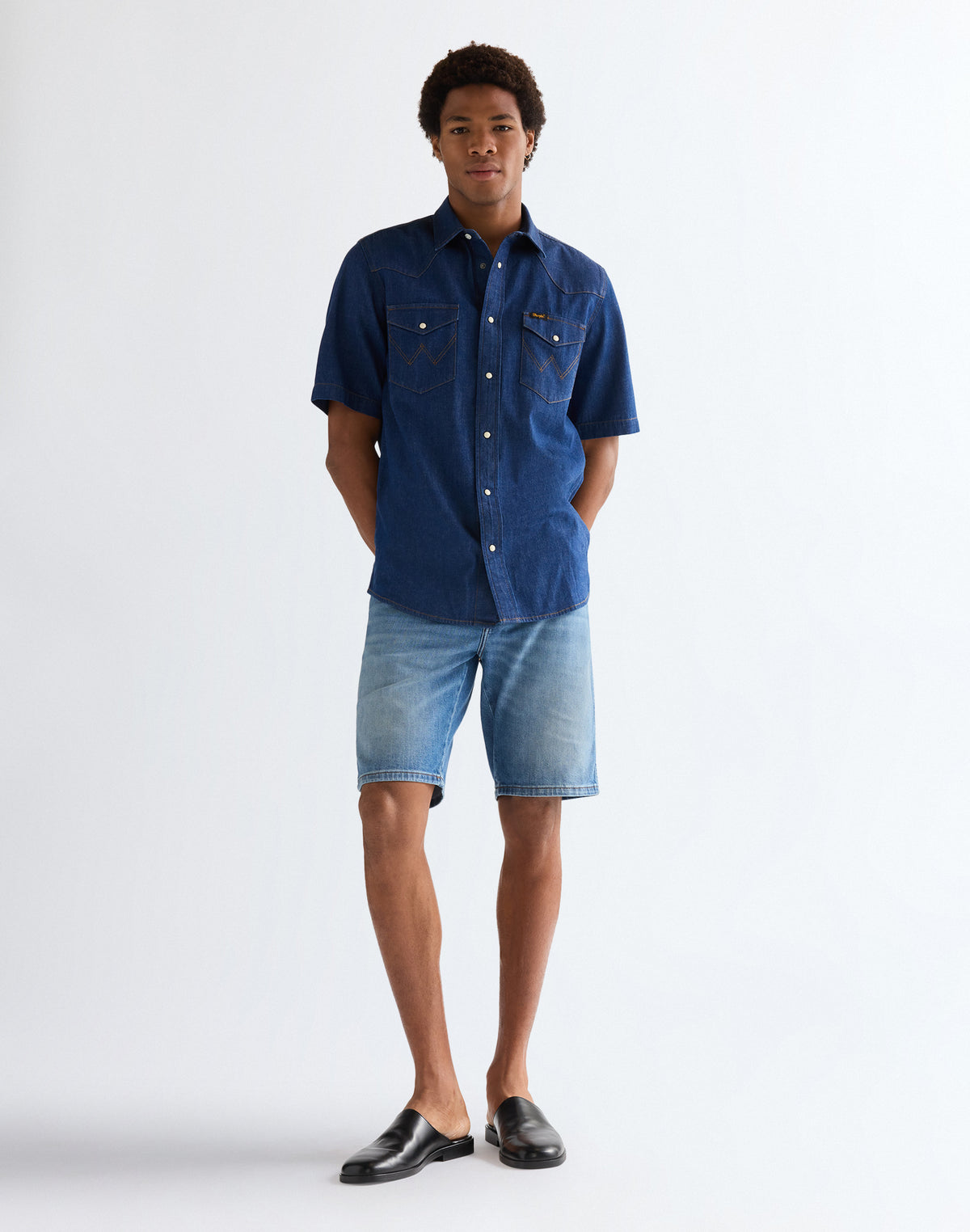 Shortsleeve Western Shirt in Caroline Creek