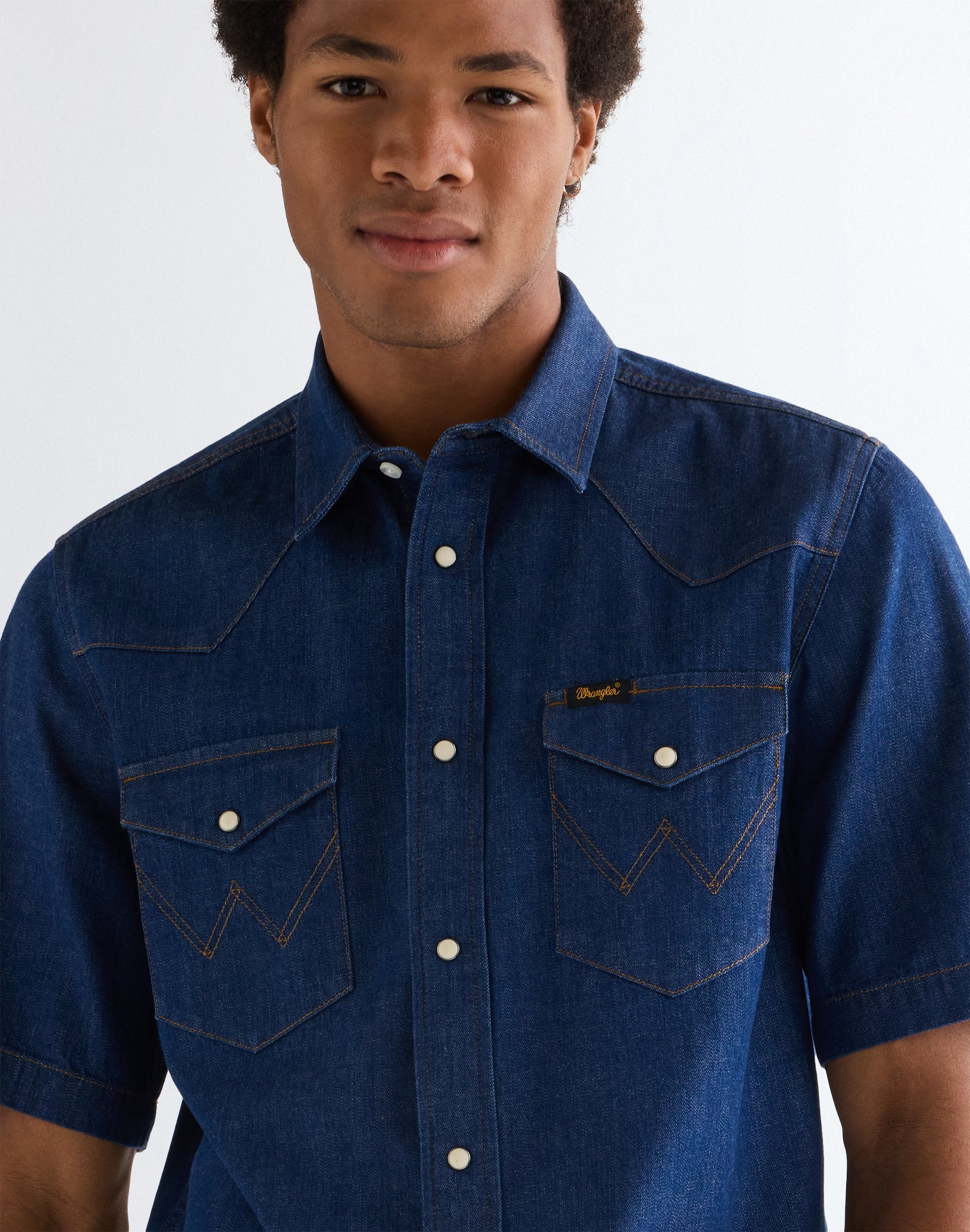 Shortsleeve Western Shirt in Caroline Creek