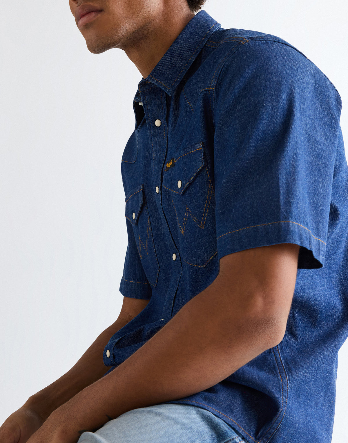 Shortsleeve Western Shirt in Caroline Creek