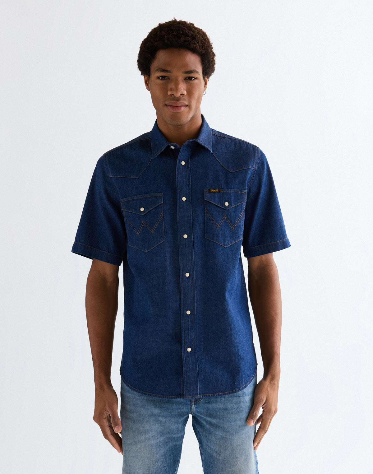 Shortsleeve Western Shirt in Caroline Creek