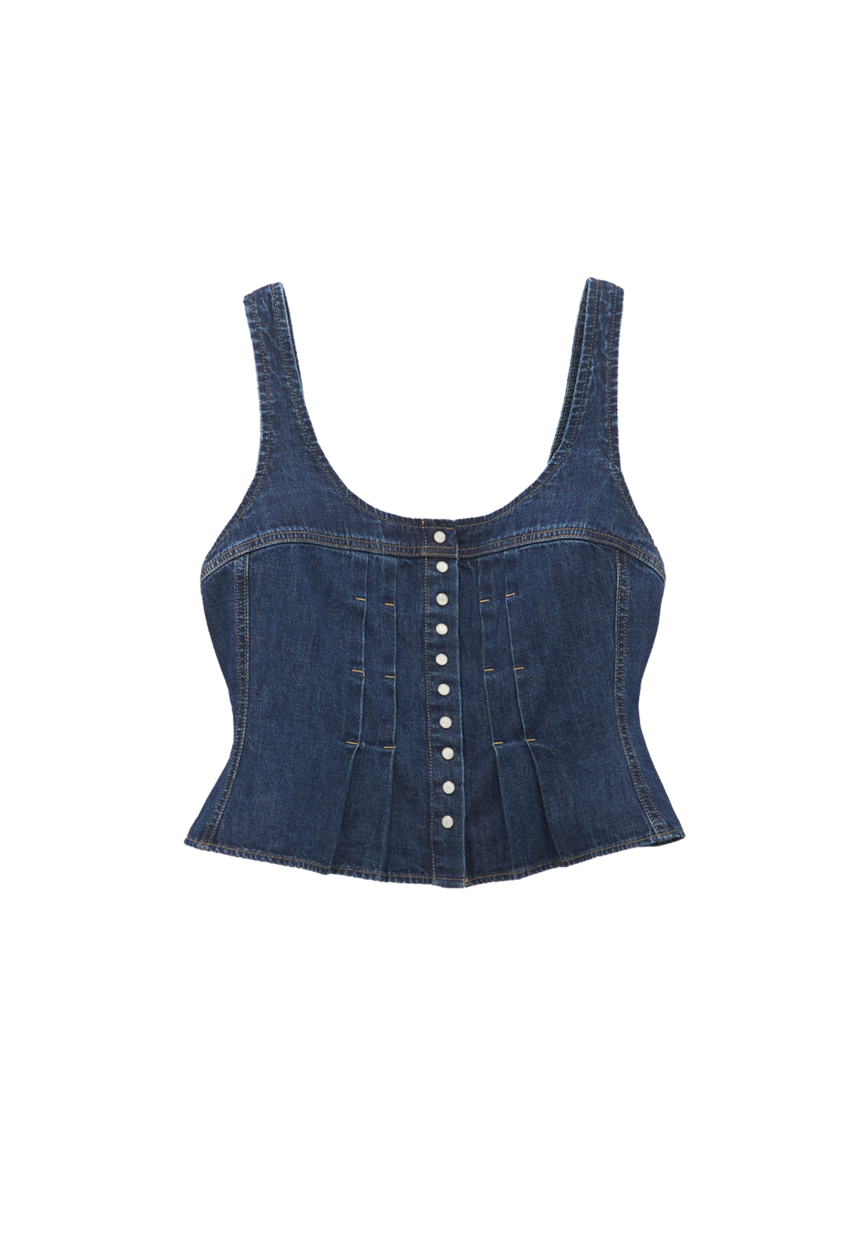 Pleated Corset Top in Lone Rider