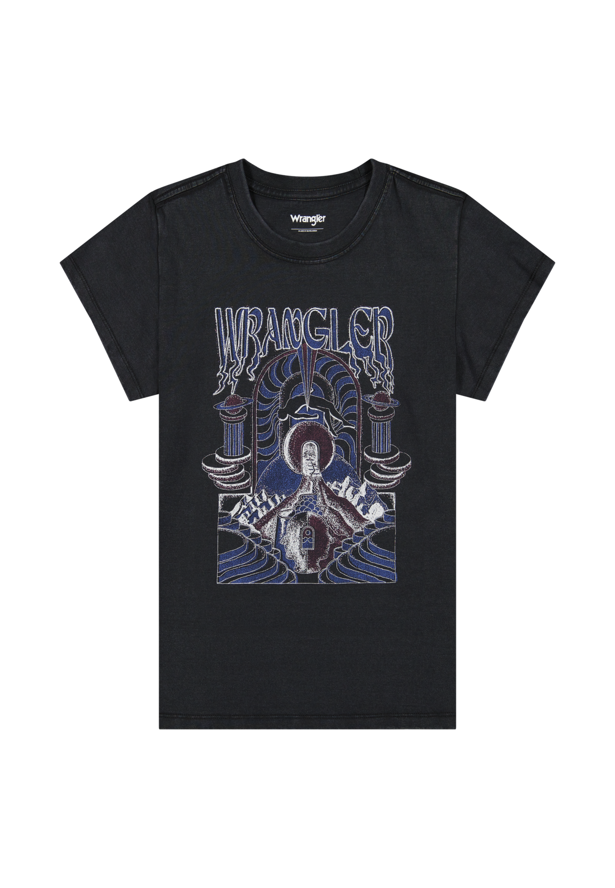 Shrunken Band Tee in Faded Black