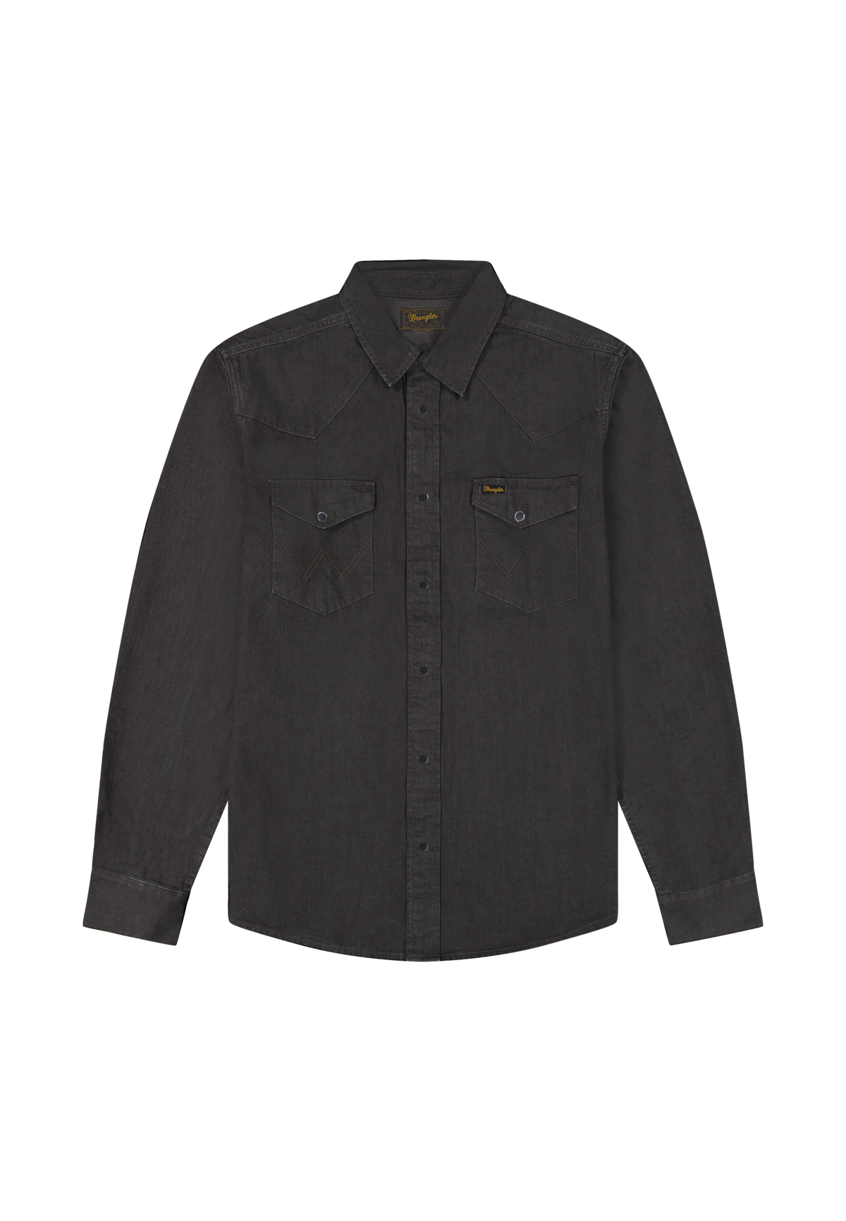 Western Shirt in Rinse Black