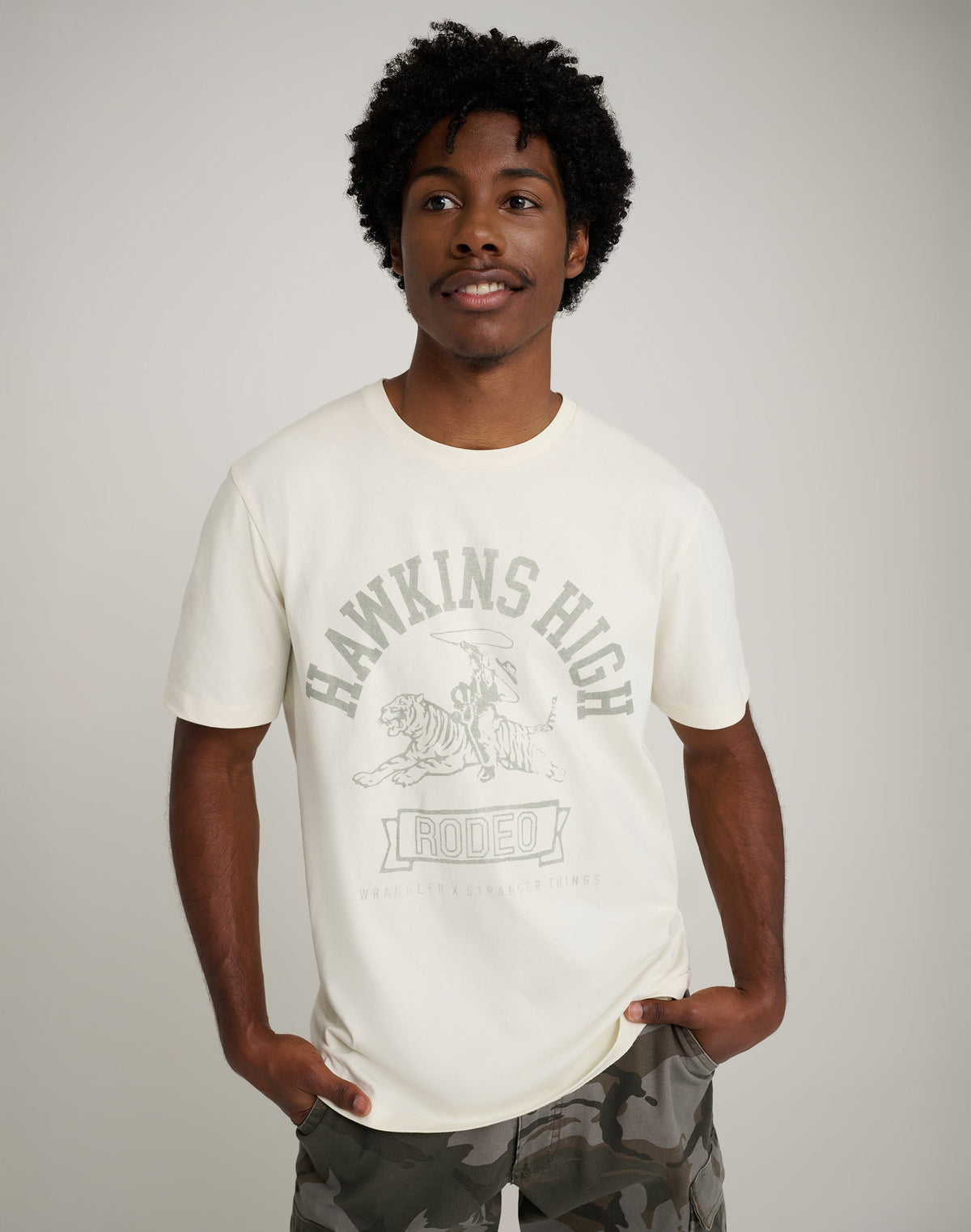 Hawkins High Tee in Marshmallow
