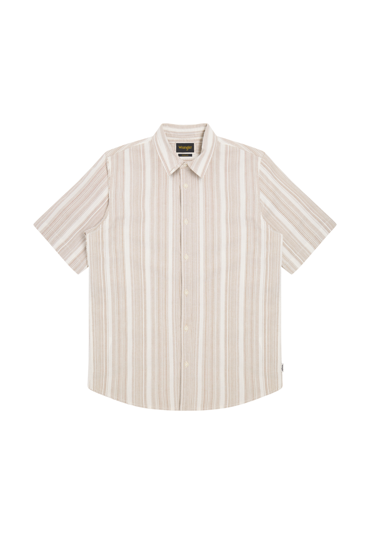 Shortsleeve Shirt in Brown White