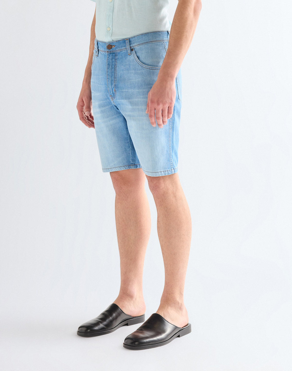 Texas Shorts in Light Wash
