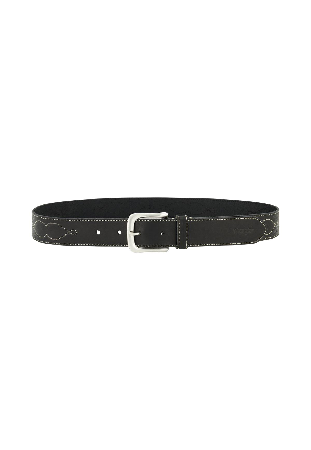 Western Stitch Belt in Black