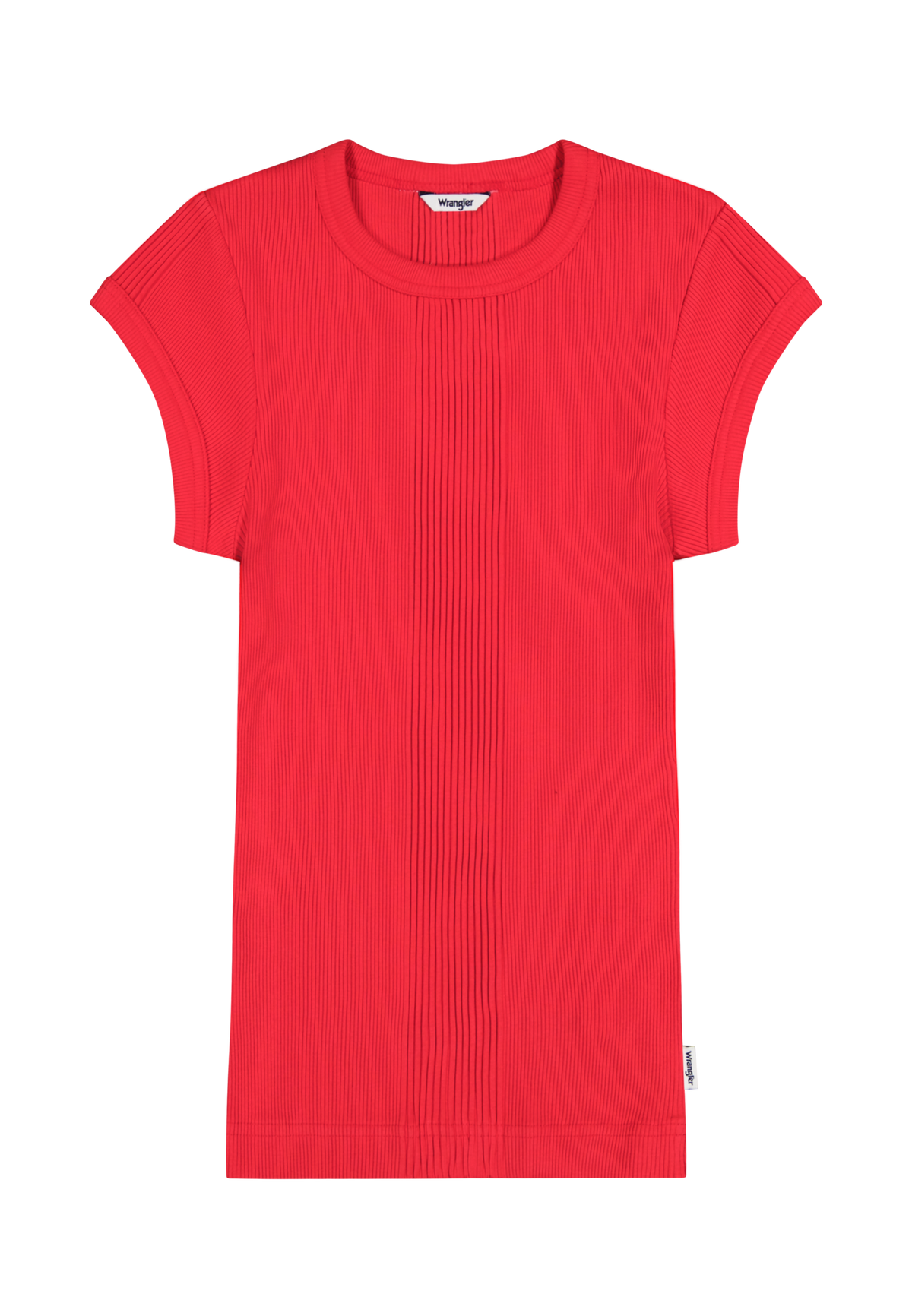 Capped Rib Shirt in Flame Scarlet