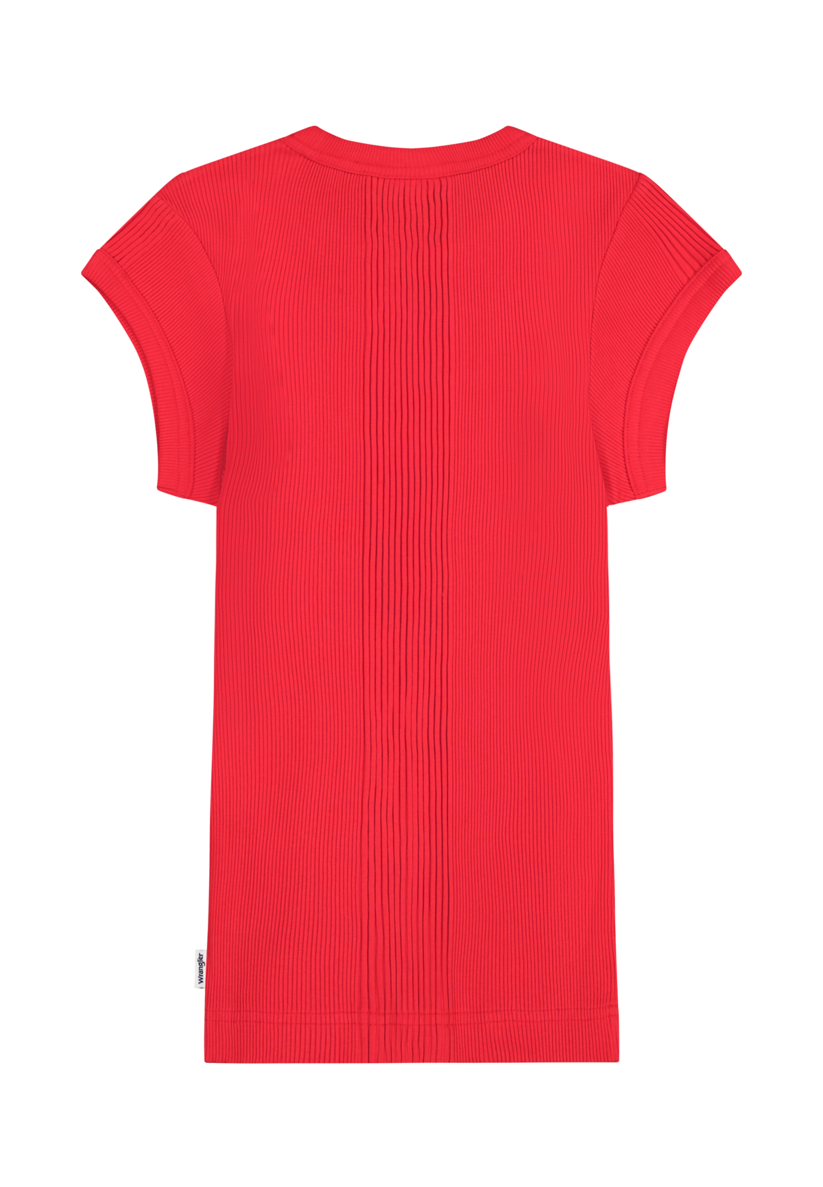 Capped Rib Shirt in Flame Scarlet