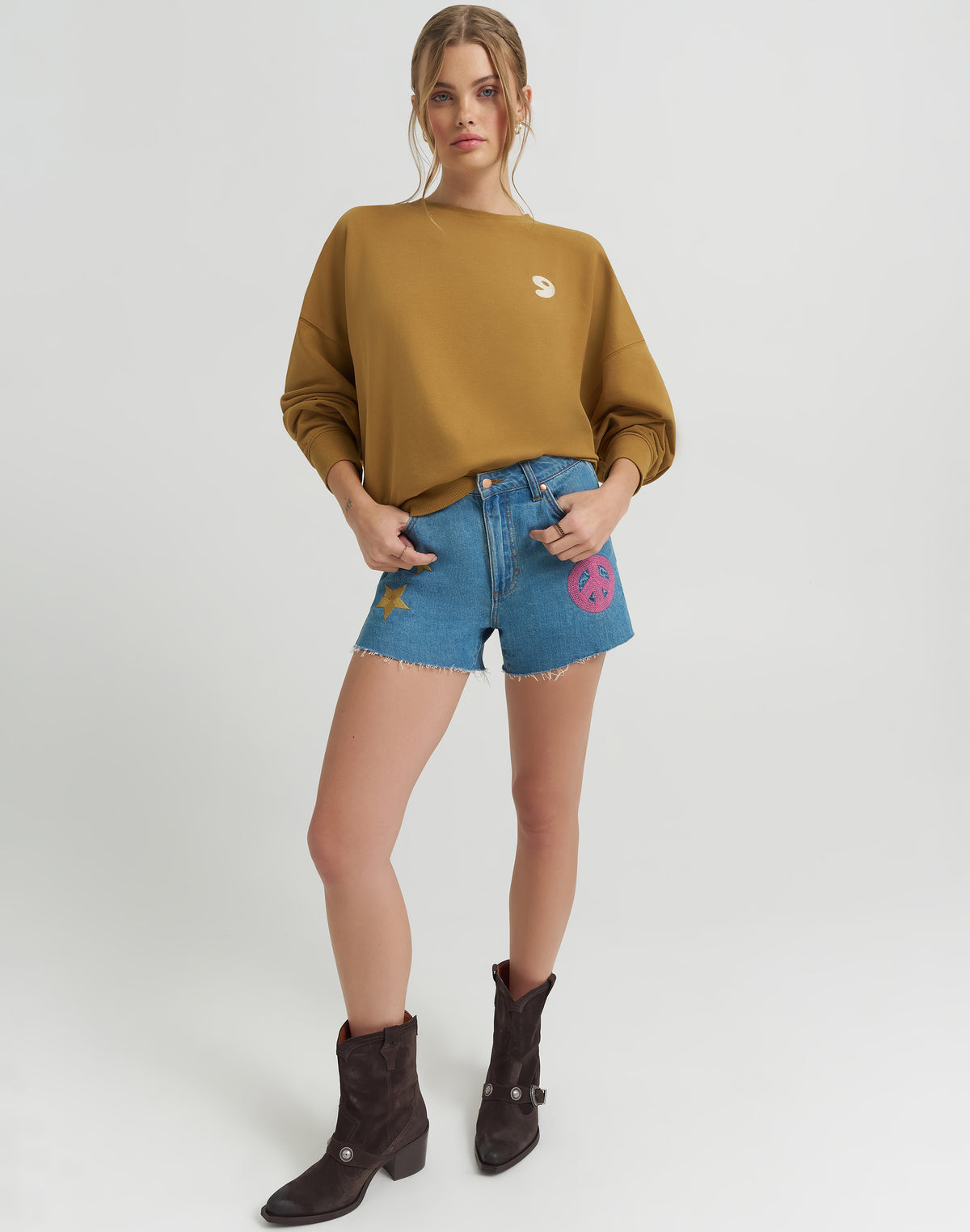 Good Jeans Sweatshirt in Brown