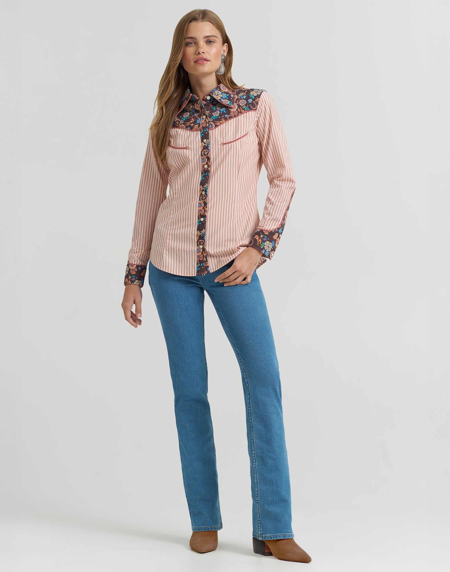 Prarie Print Shirt in Pink