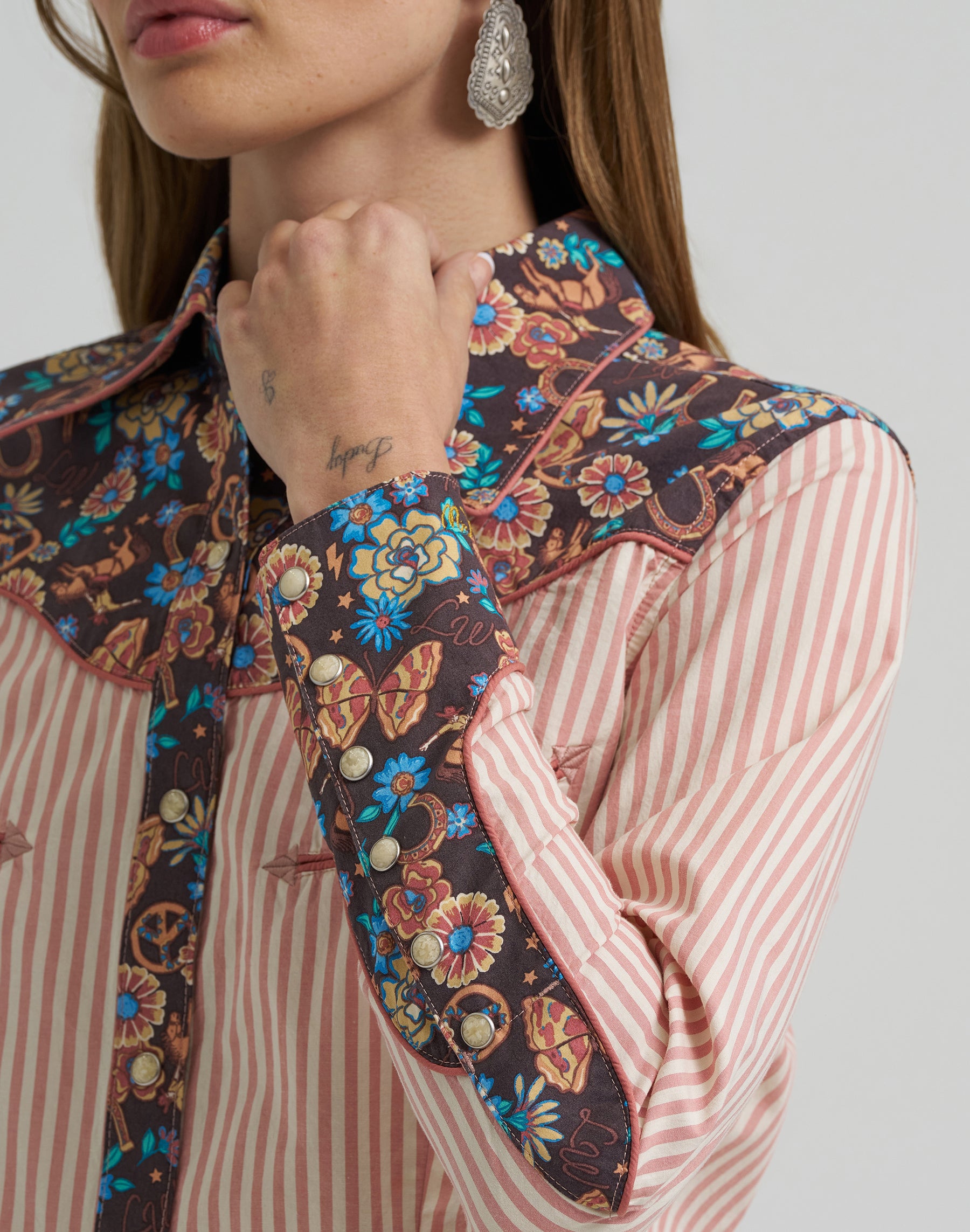 Prarie Print Shirt in Pink