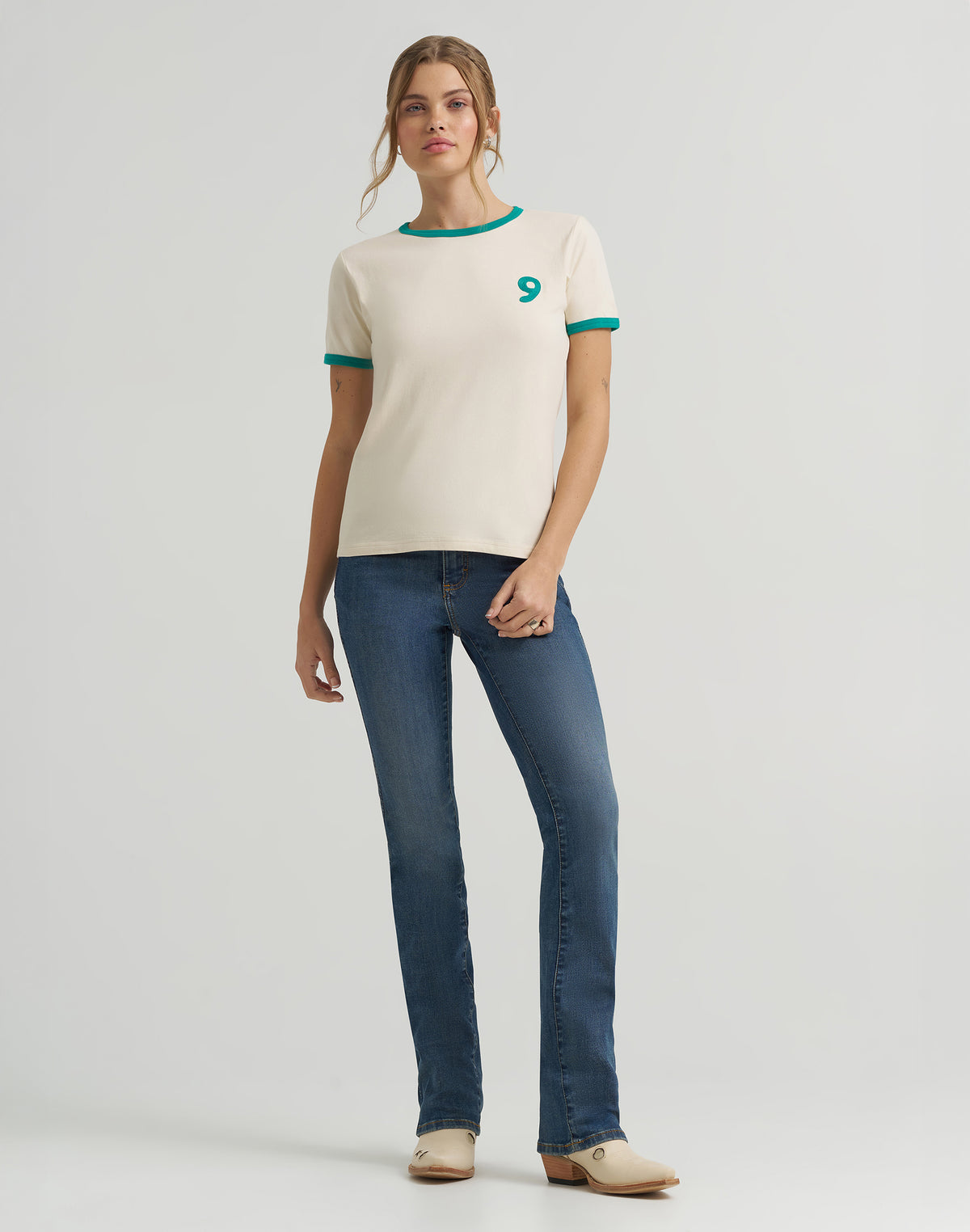 Good Jeans Tee in Cream