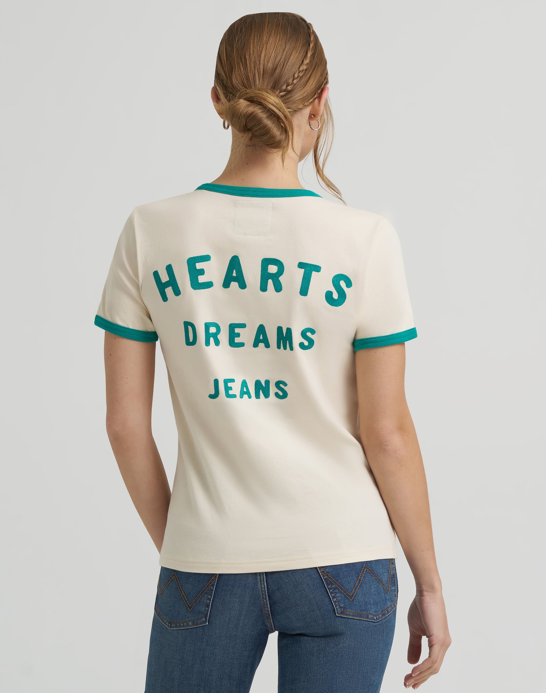 Good Jeans Tee in Cream