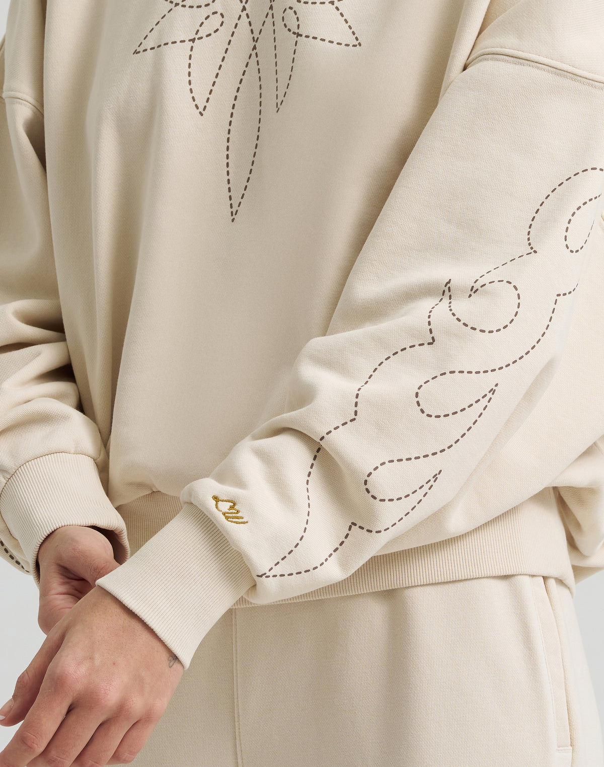 Cowboy Sweatshirt in Cream