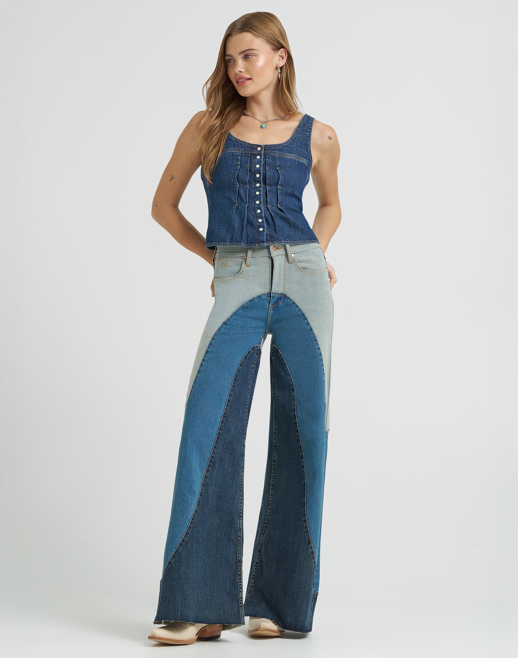 Groovy Wide Leg Jean in Denim