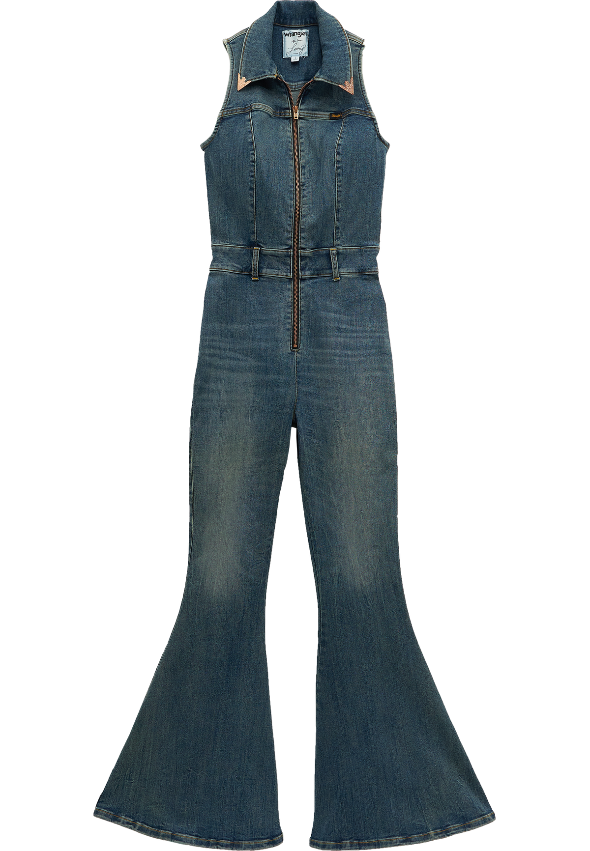 Denim Catsuit in Denim