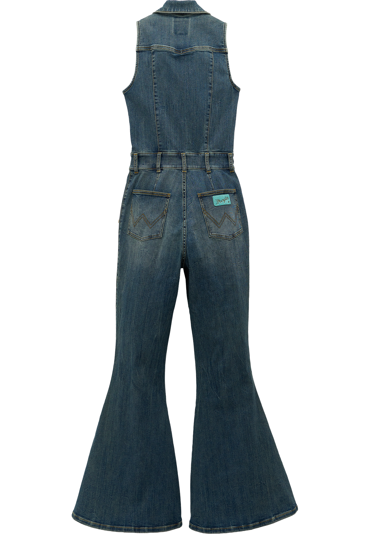 Denim Catsuit in Denim