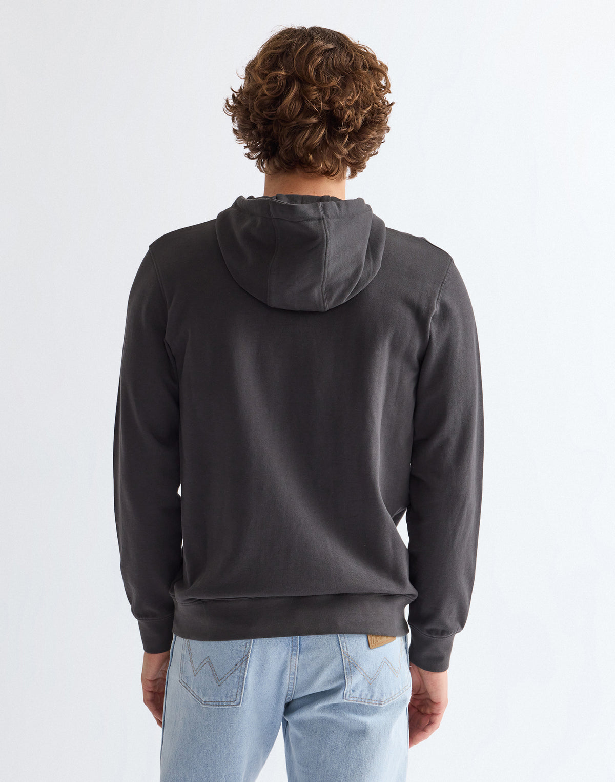 Sign Off Hoodie in Faded Black