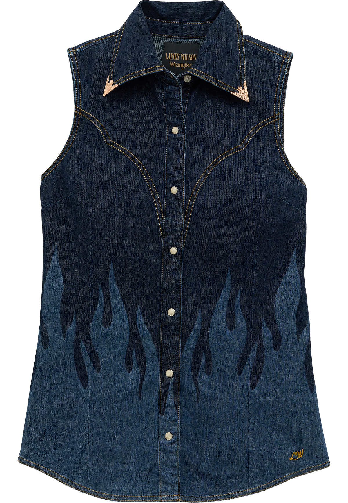 Sleeveless Shirt in Rinse