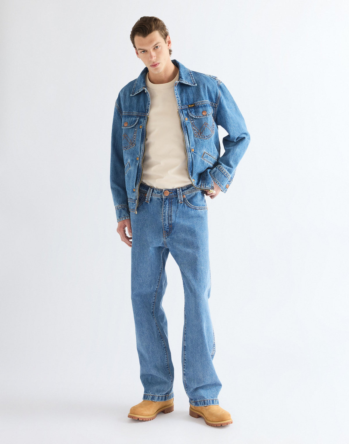 Jeans Super Loose in Cowboy Fade