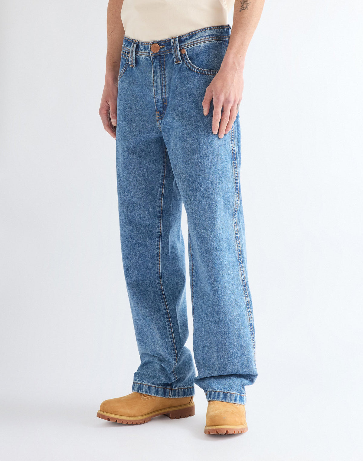 Jeans Super Loose in Cowboy Fade