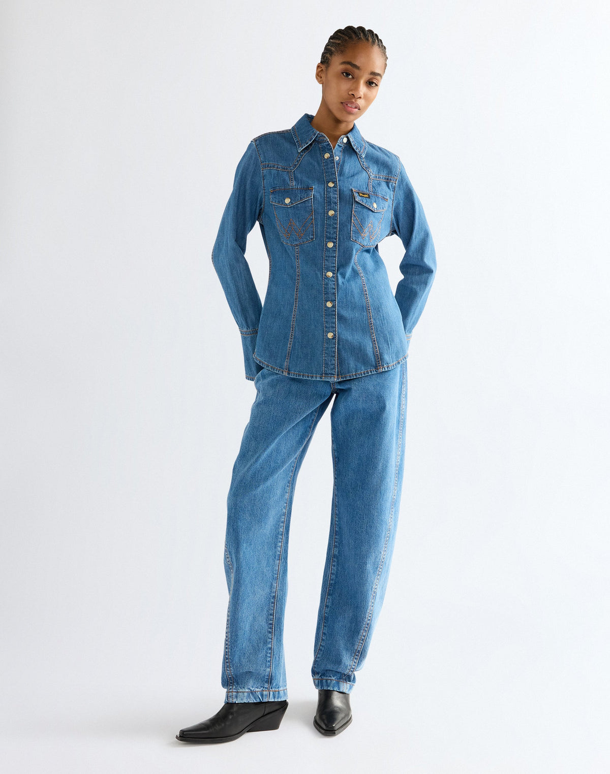 Jeans Super Barrel in Cowboy Fade