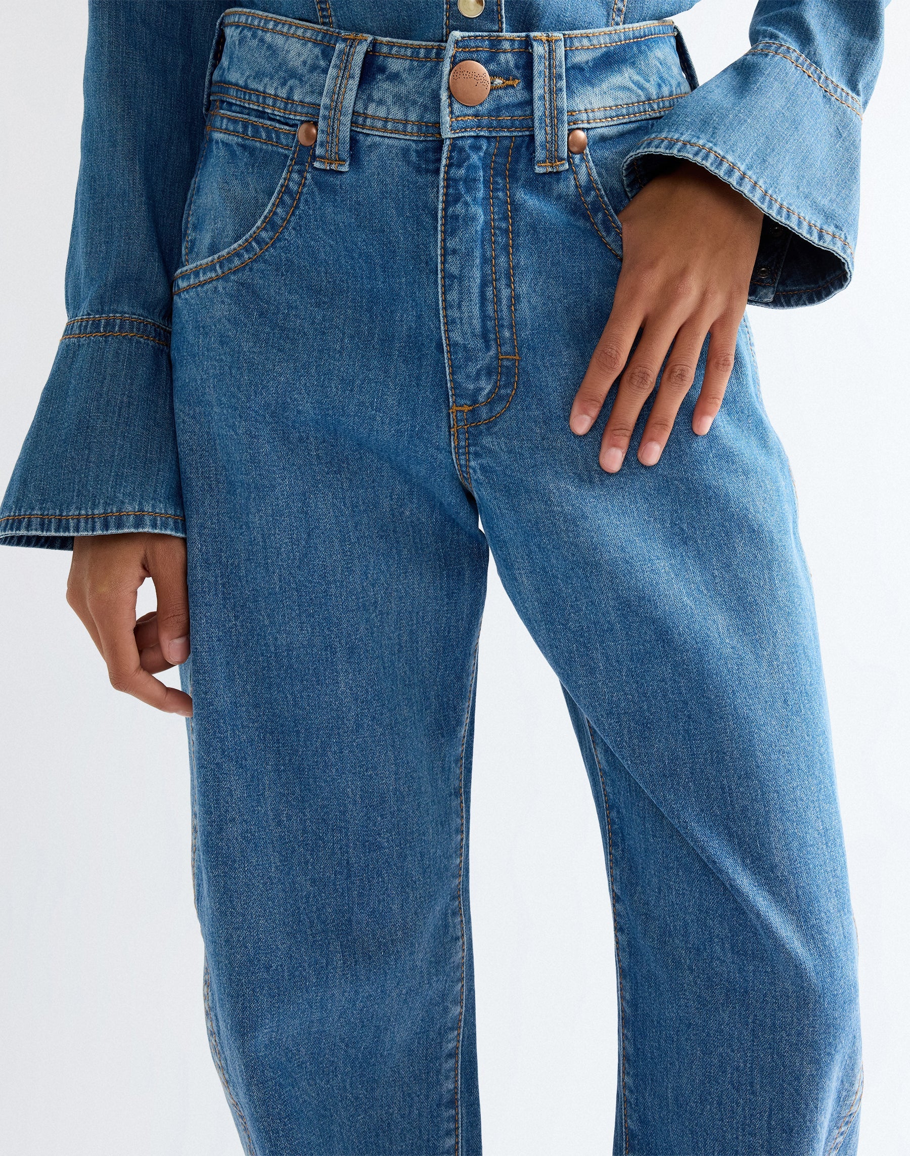 Jeans Super Barrel in Cowboy Fade