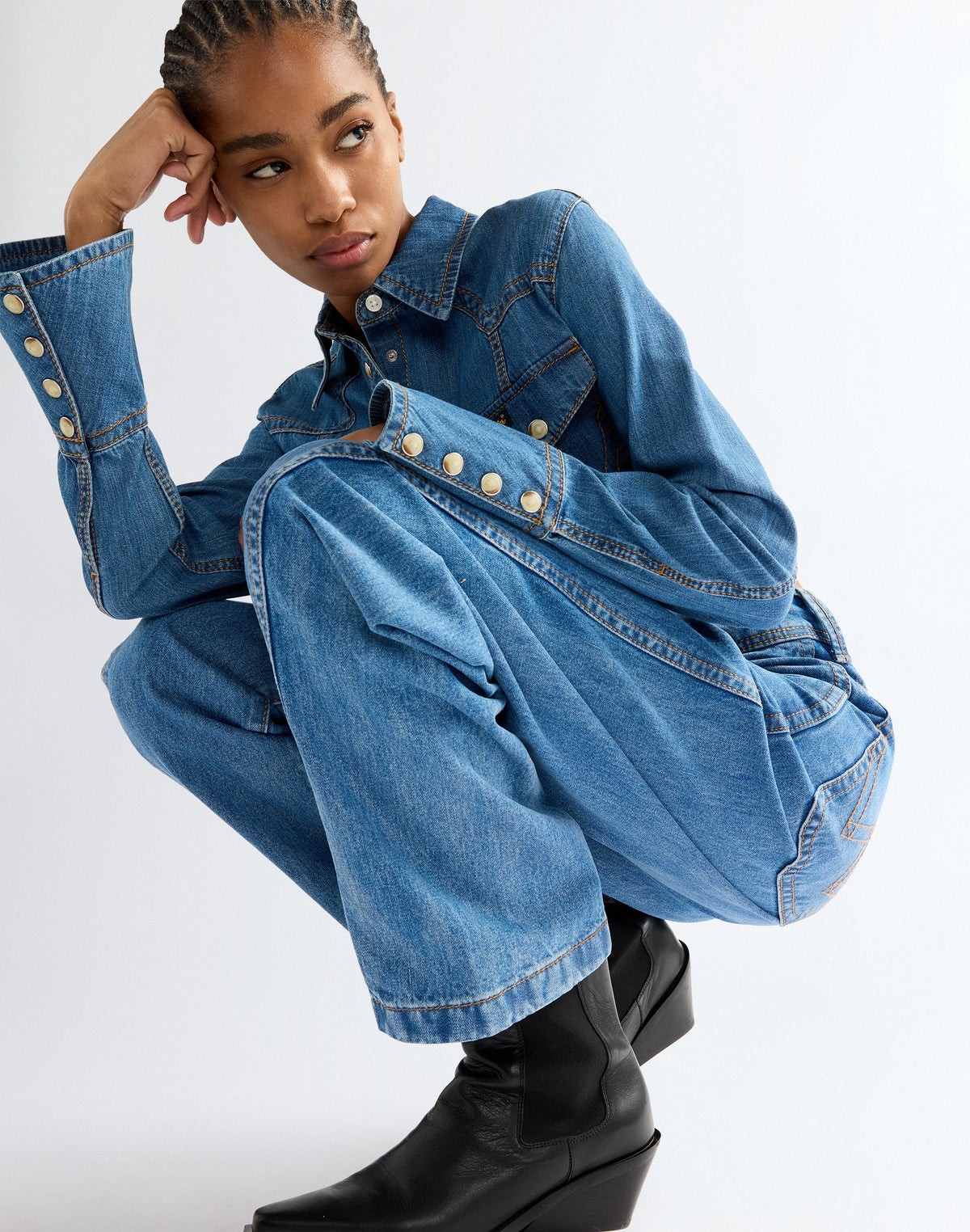 Jeans Super Barrel in Cowboy Fade