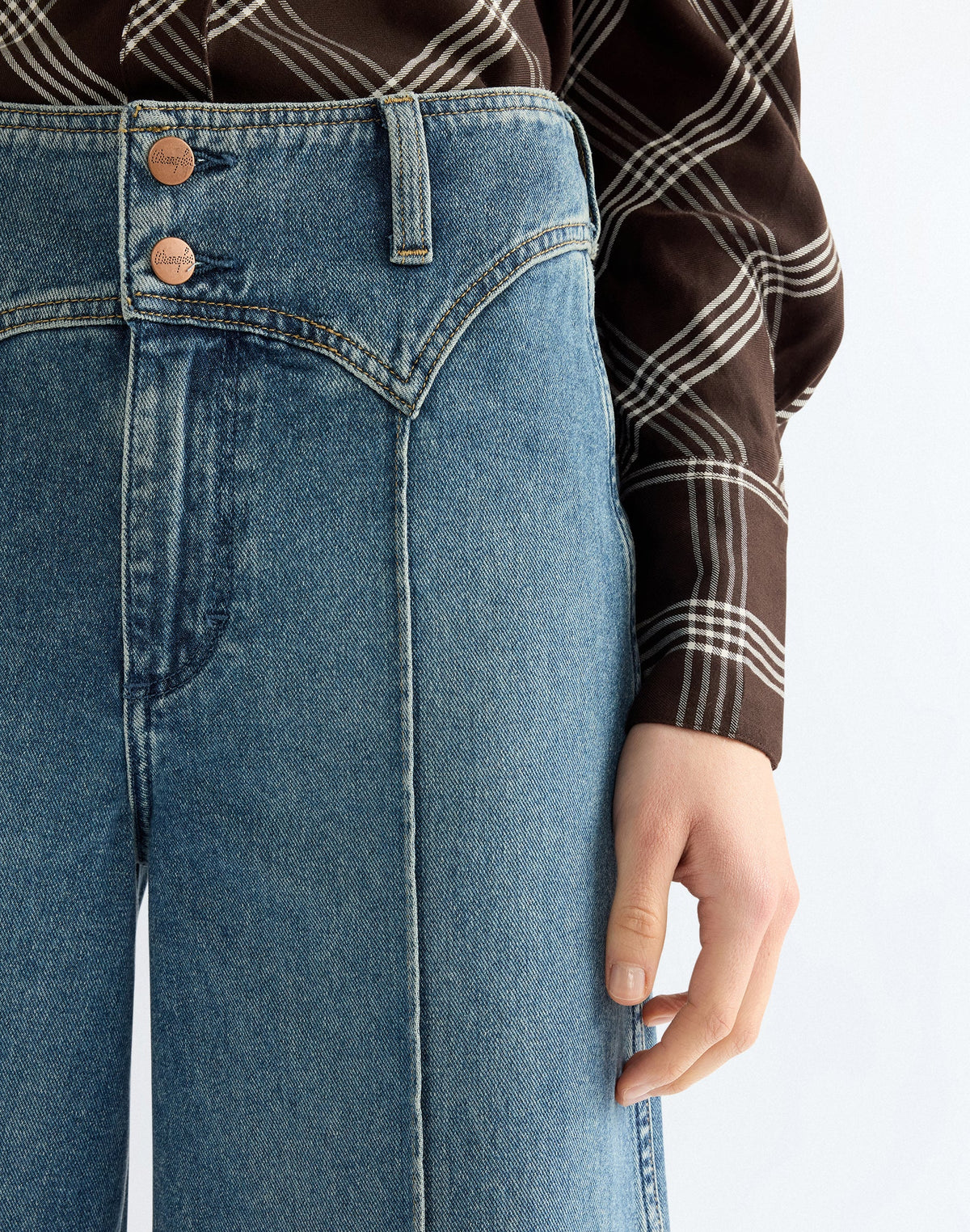 Jeans Peaked Yoke Canyon in Worn Legacy