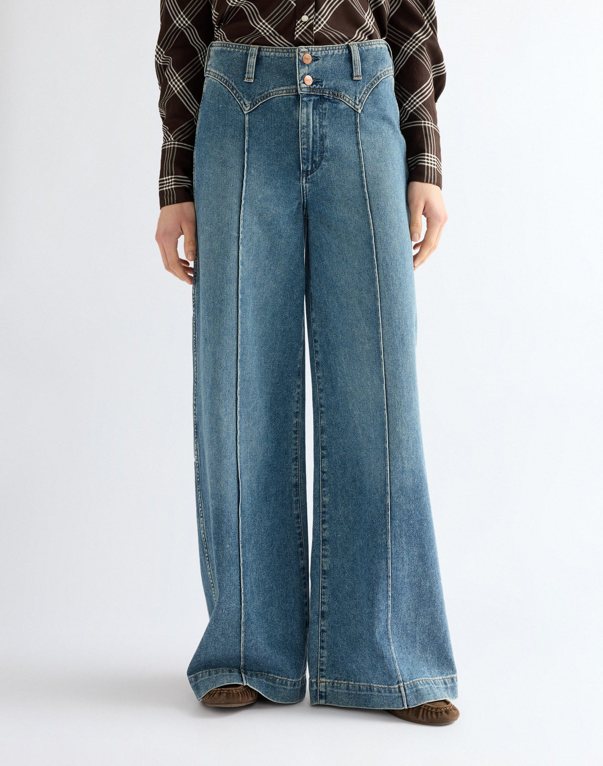 Jeans Peaked Yoke Canyon in Worn Legacy