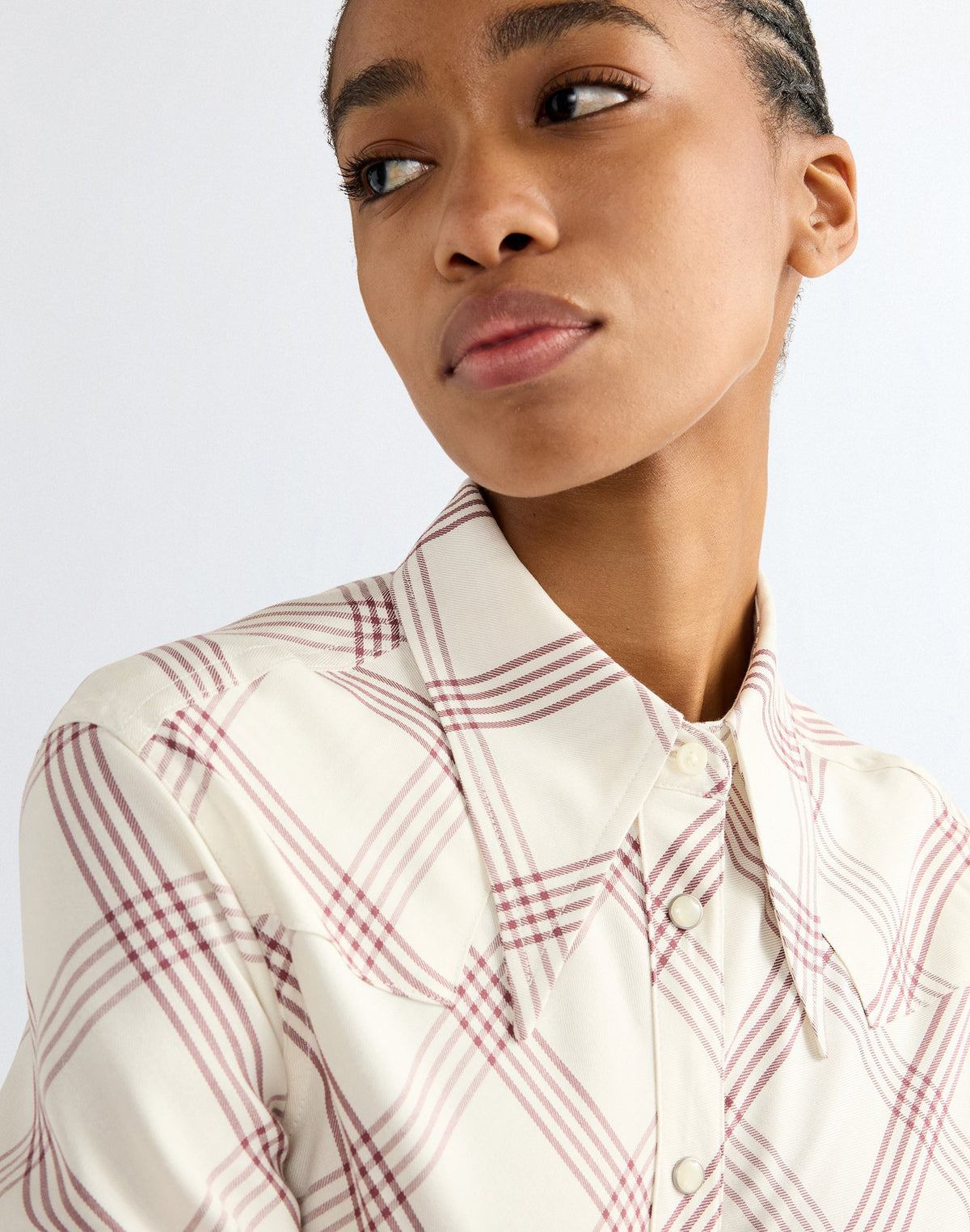 Langarmbluse Drama Collar in Bylthe