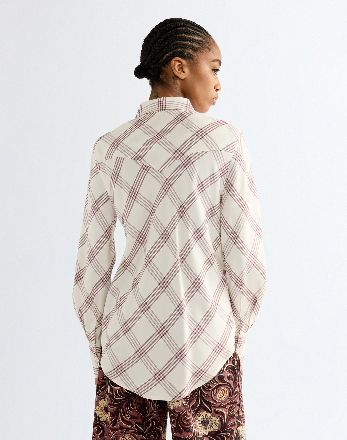 Langarmbluse Drama Collar in Bylthe