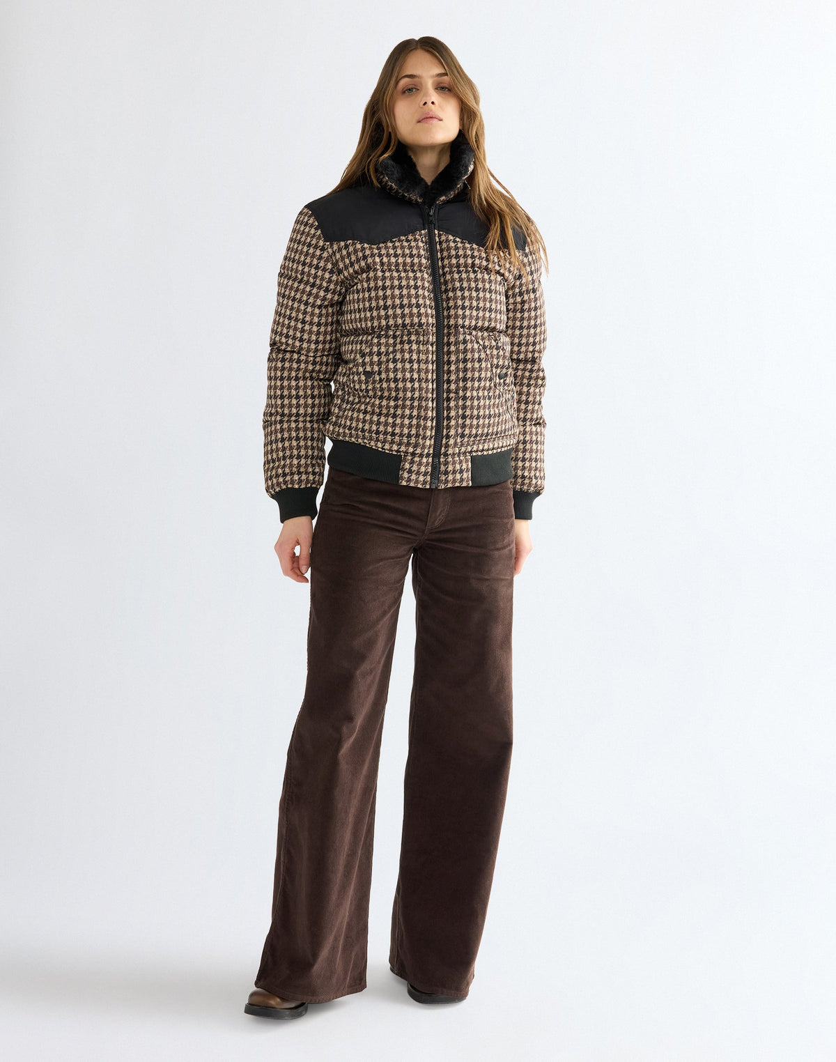 Winterjacke Western Puffer in Black