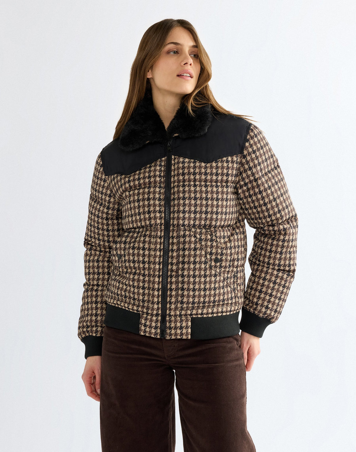 Winterjacke Western Puffer in Black