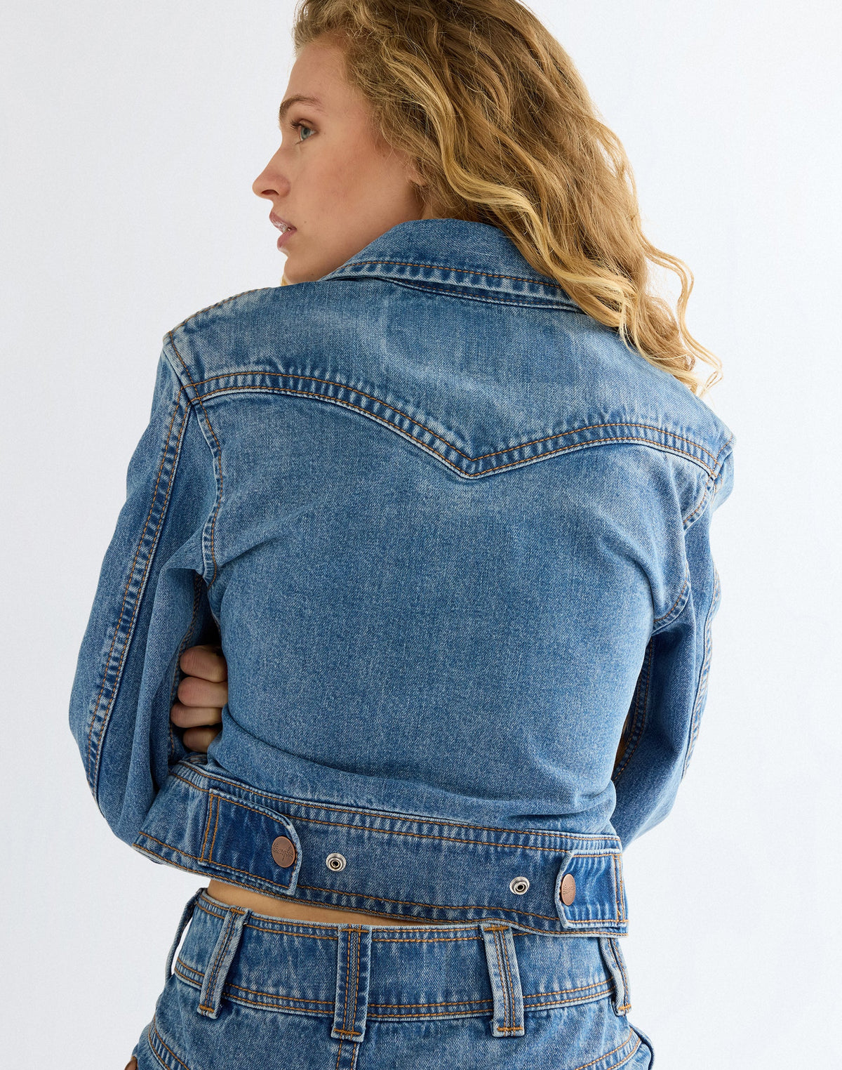 Jeansjacke Super in Cowboy Fade