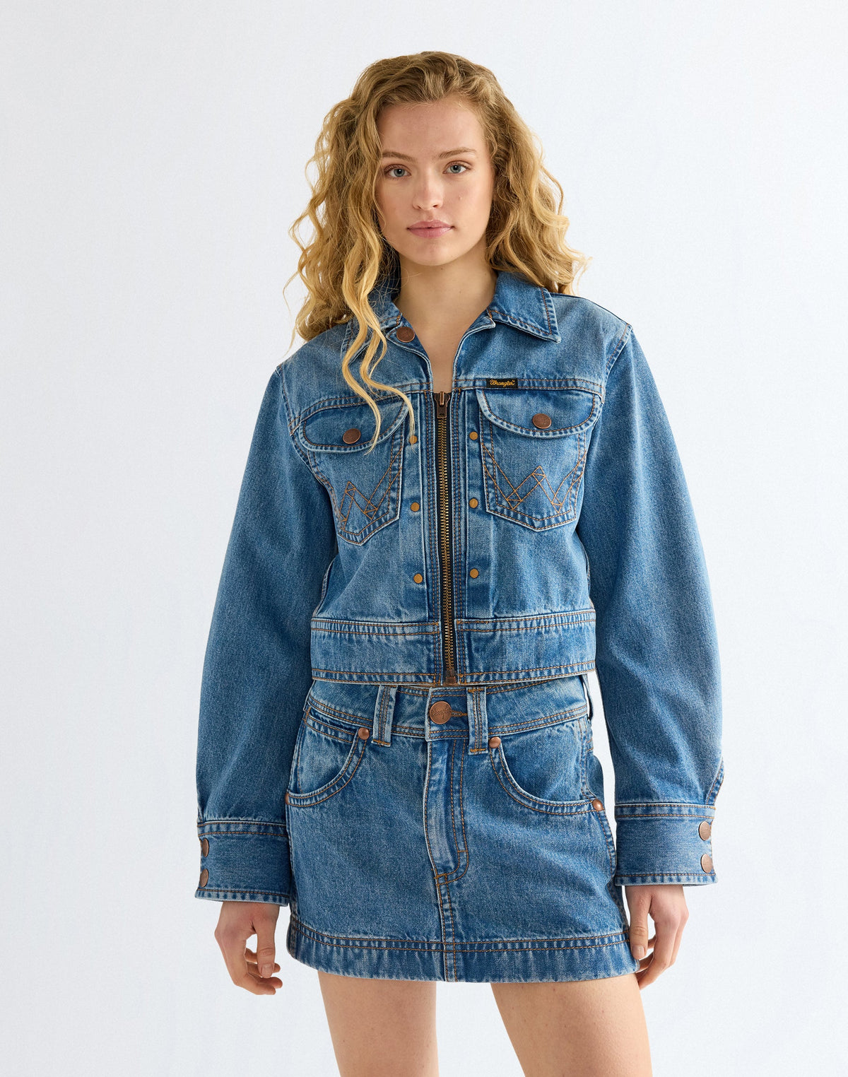 Jeansjacke Super in Cowboy Fade