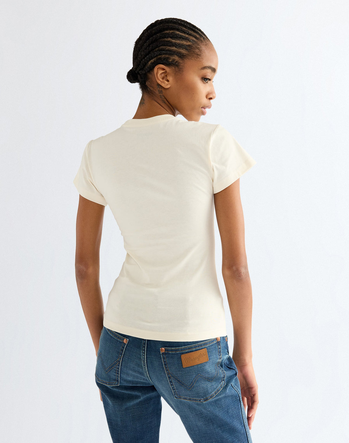 T-Shirt Shrunken Band in Egret