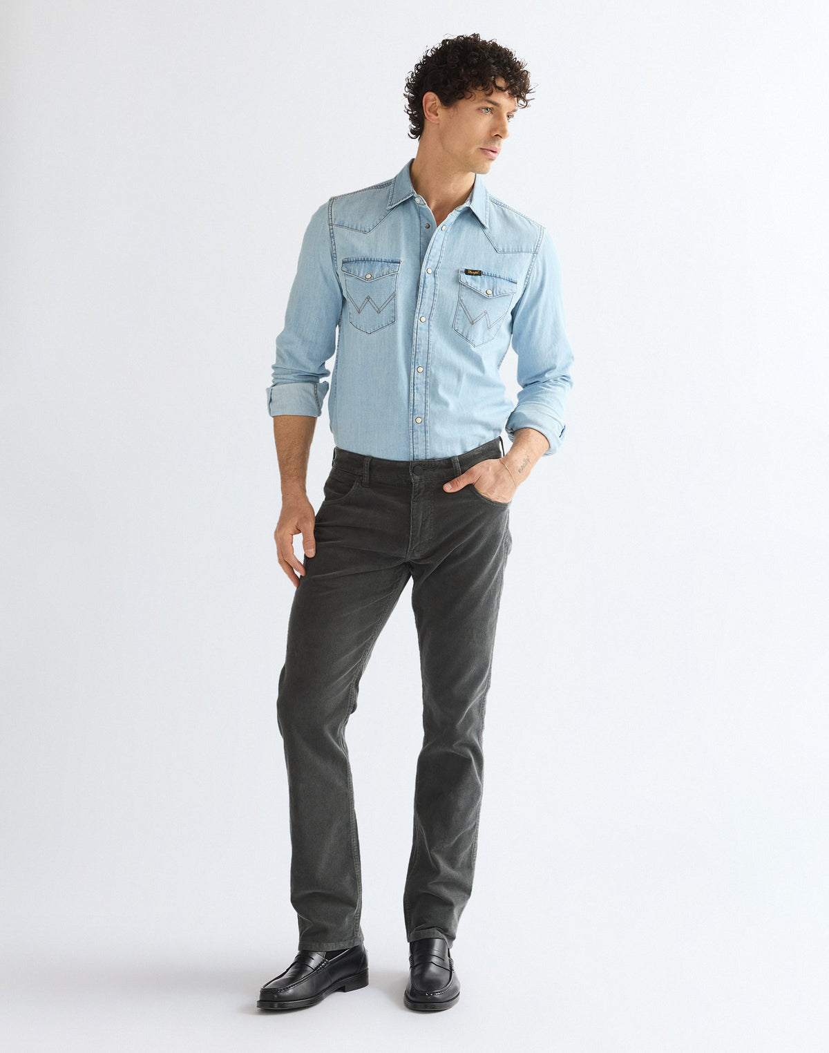 Cordhose Greensboro in Dark Shadow