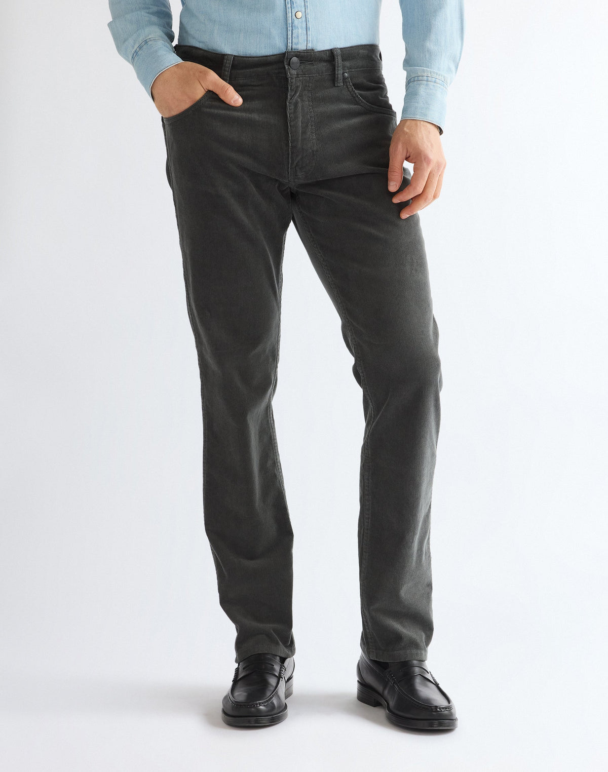 Cordhose Greensboro in Dark Shadow