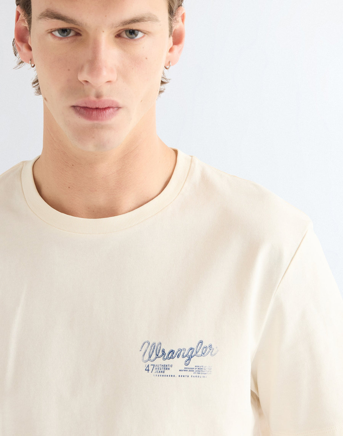 T-Shirt Graphic in Egret