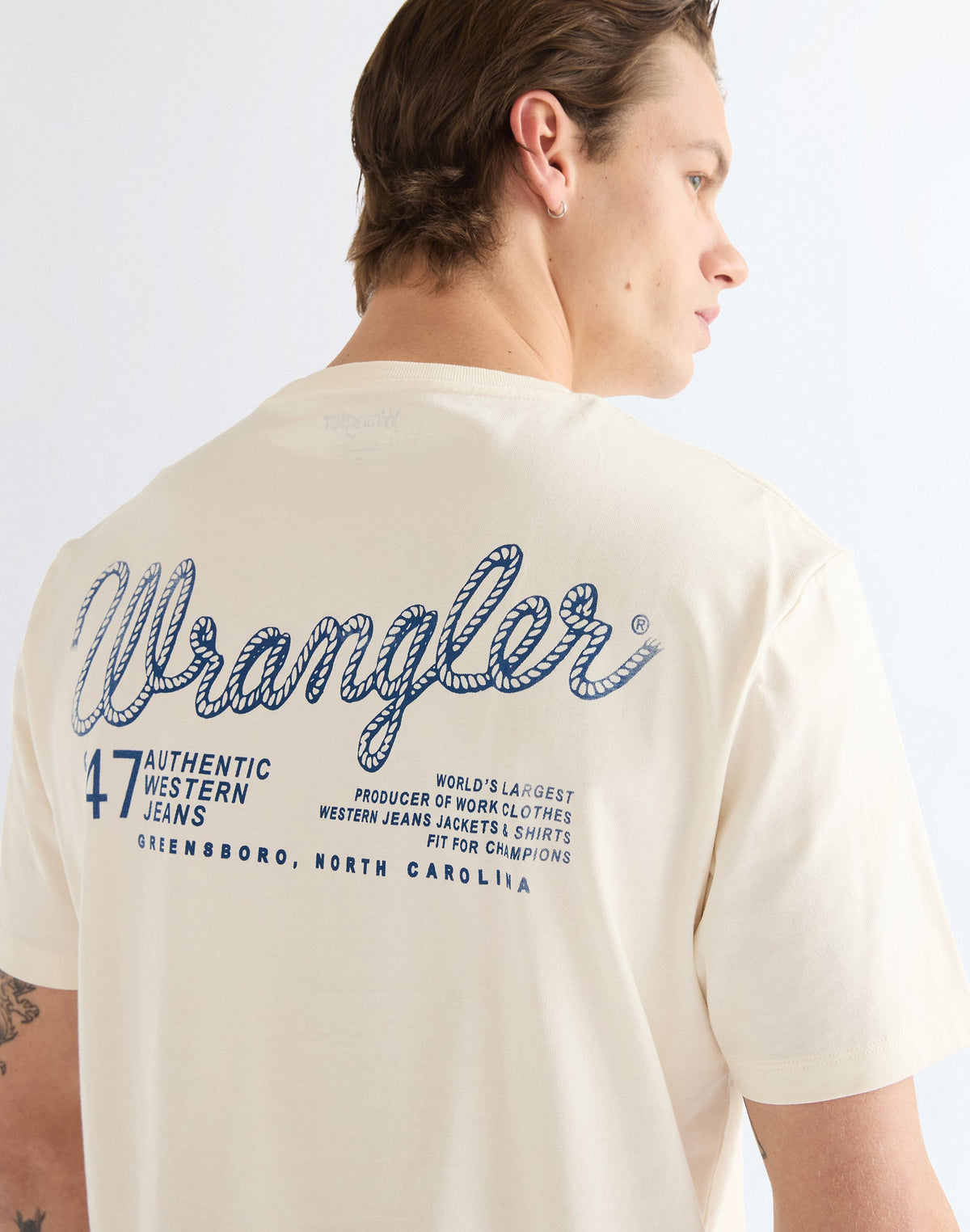 T-Shirt Graphic in Egret