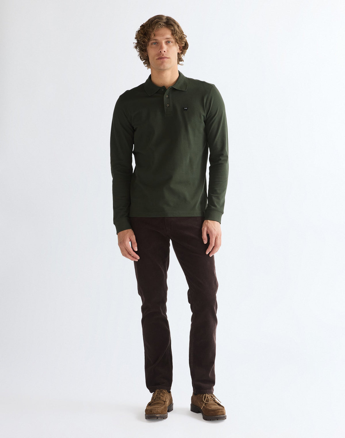 Langarmpolo Polo in Rosin