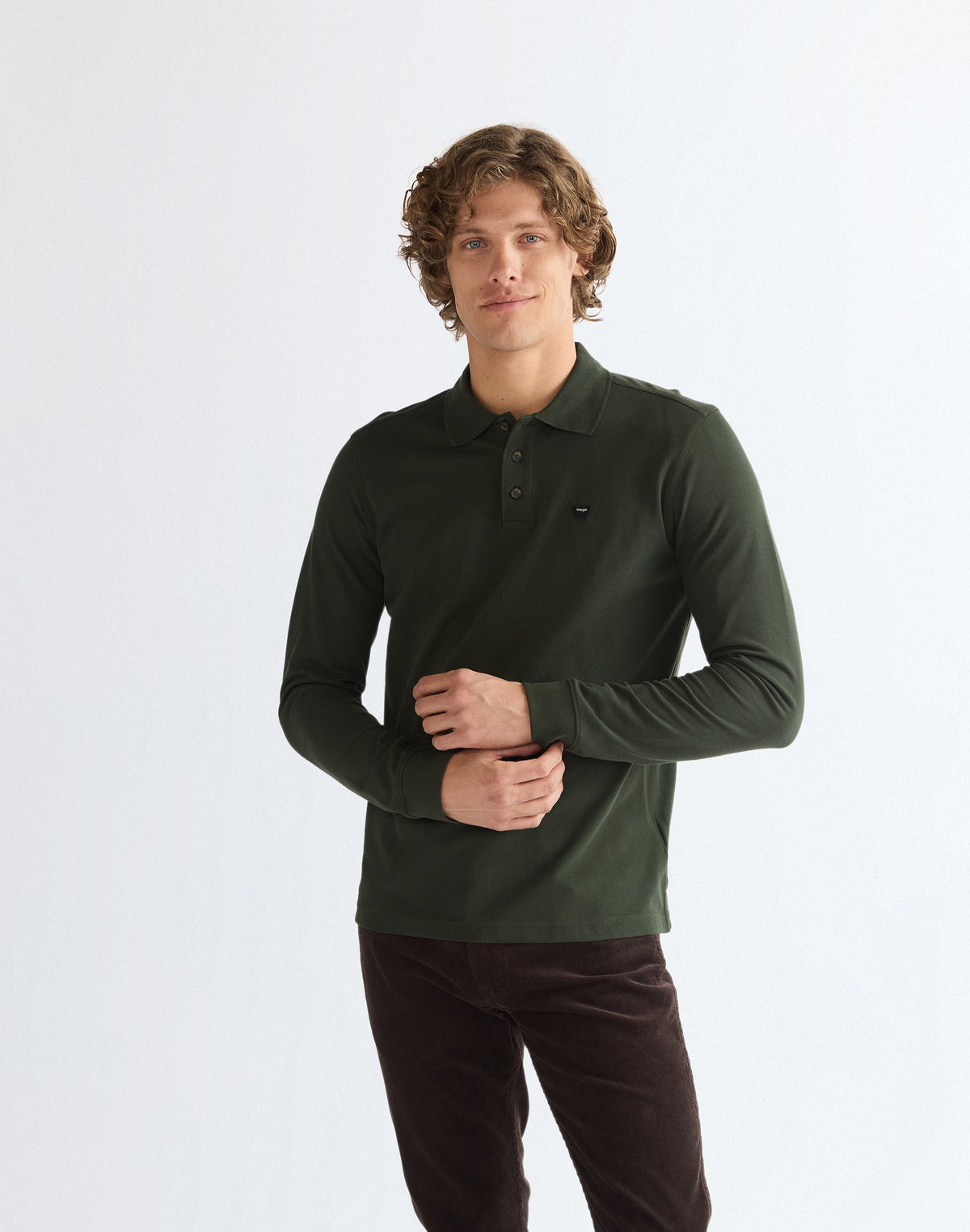 Langarmpolo Polo in Rosin