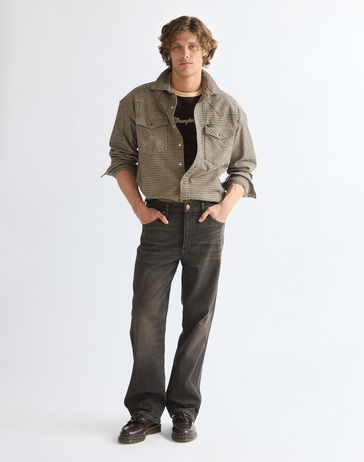 Jeans Loose Straight in Dune Break