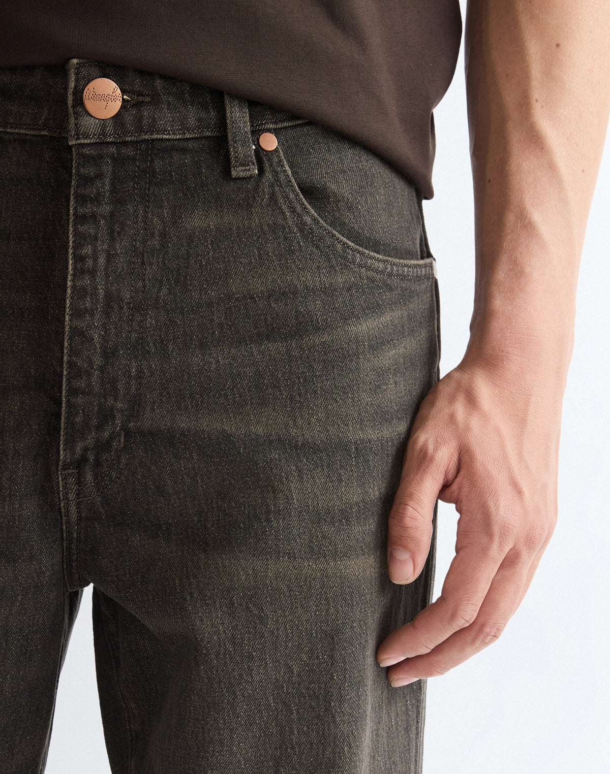 Jeans Loose Straight in Dune Break